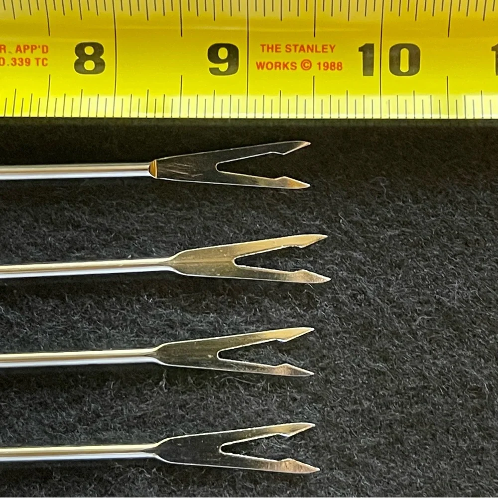 Vintage Wood & Stainless Steel Fondue Forks